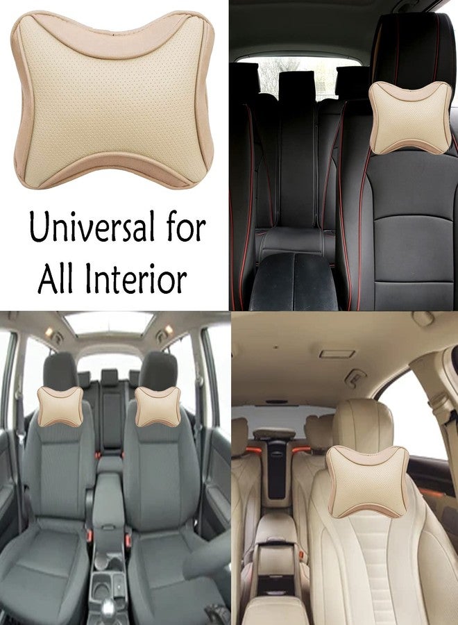 Adroitz Classy and Soft Car Neck Rest Pillow in Beige for Swift Dzire_P109 - Image 5